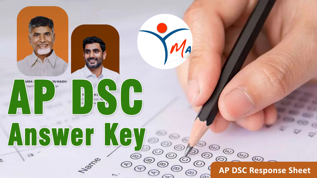 AP DSC Answer Key 2025 OUT, Download DSC Response Sheet at manabadi.co.in