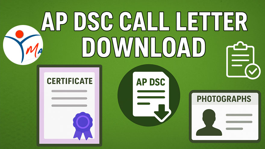 AP DSC Call Letter Download 2025 (OUT), List of Certificates for Verification at manabadi.co.in