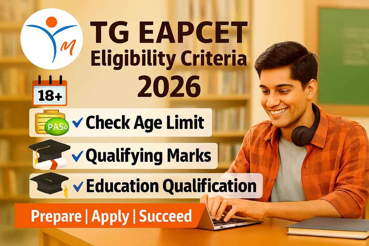 TG EAPCET Eligibility Criteria 2026 – Check Age Limit, Qualifying Marks, Education Qualification at manabadi.co.in